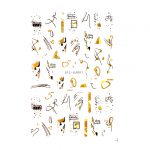 STICKER UNGHII STZ SJ-001 GOLD