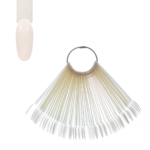 Tipsuri practică cu inel oval natur - 50 buc