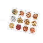 Set foite metalice pentru unghii - 12 culori