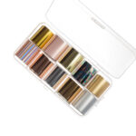 Set folie de transfer silver and gold shades - 10 culori