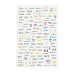 Sticker unghii Famous Brands