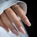 easy shape polygel glitter light nude