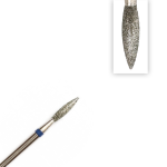 Bit diamantat pentru freza - flacara albastru 2.3 mm