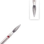 Bit diamantat - flacara rotunjit rosu 2.3 mm