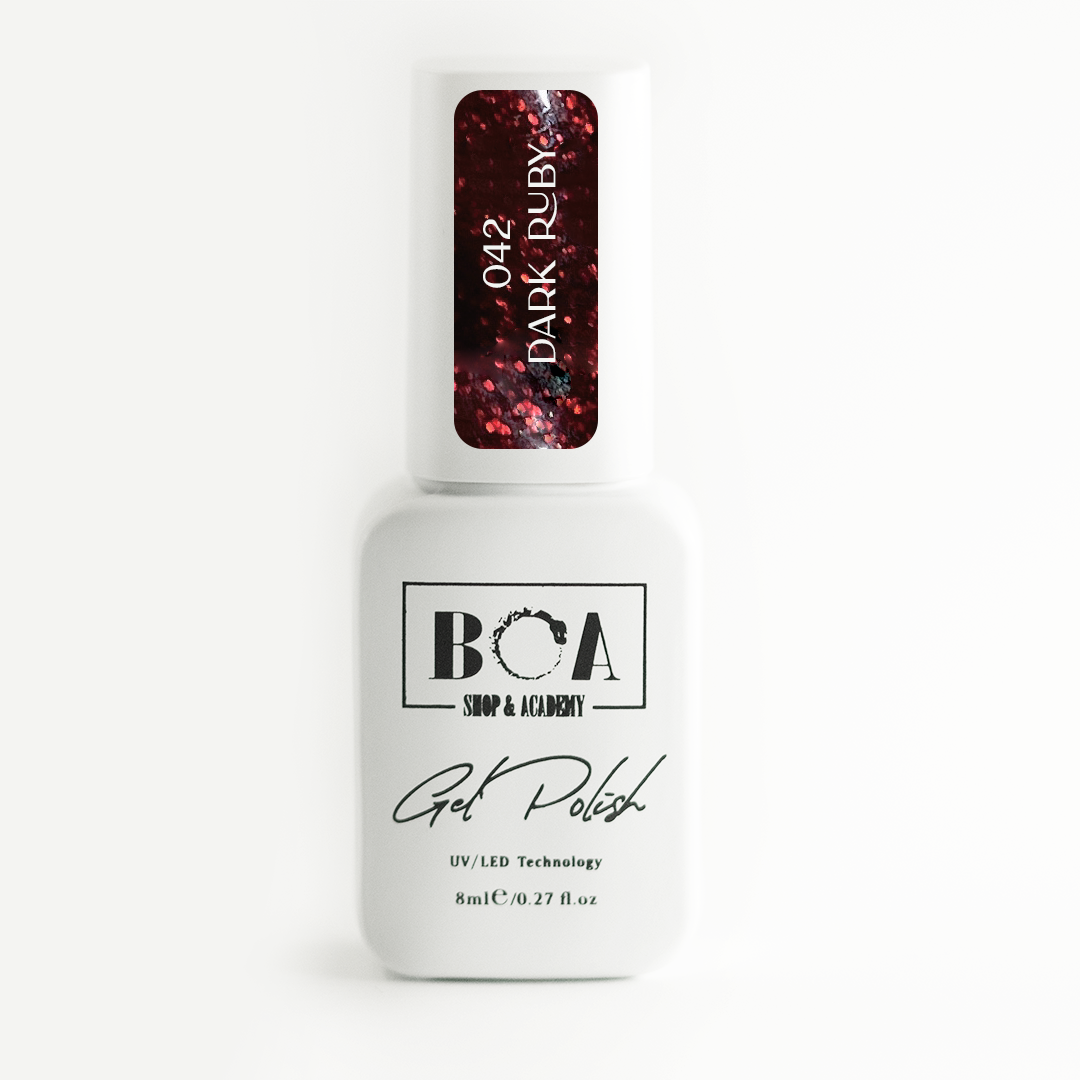 042 DARK RUBY Ojă semipermanentă 042 Dark Ruby - 8 ml - imagine 1